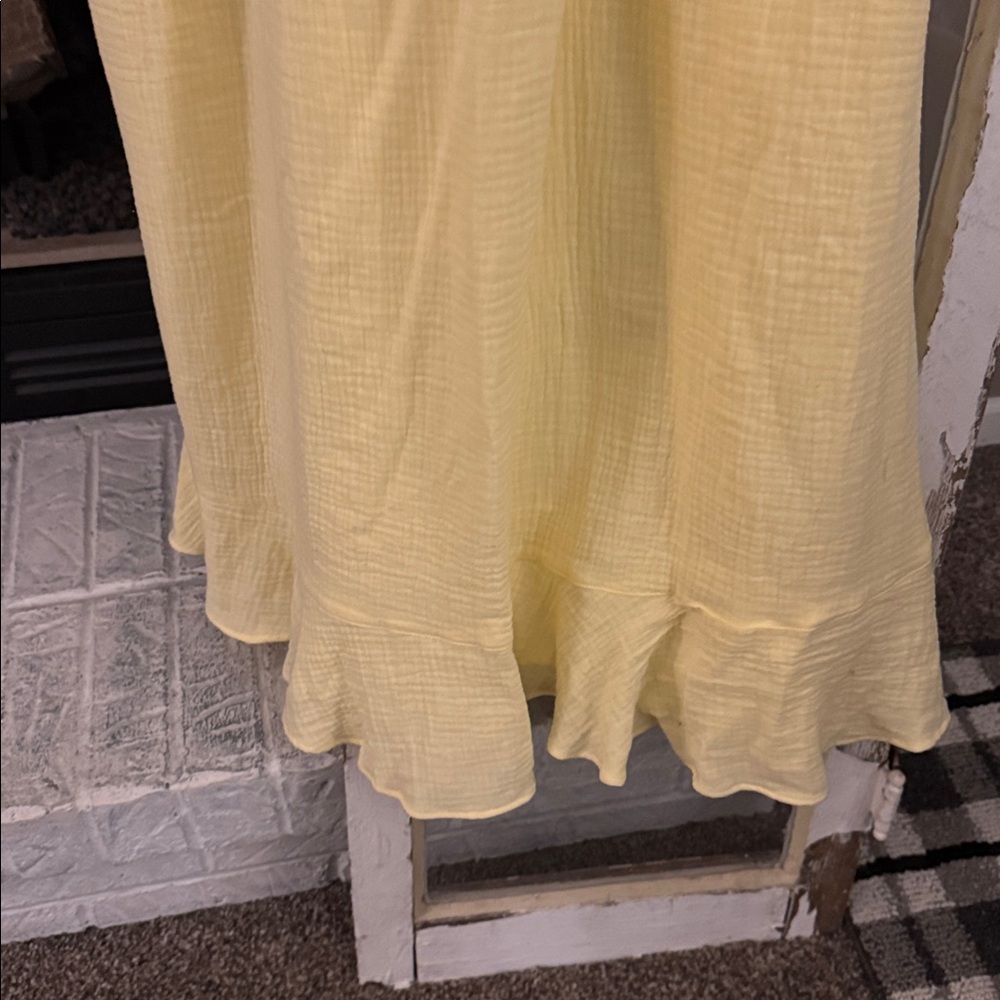 Show Me Your MuMu Strapless Yellow Dress - Picture 6 of 7